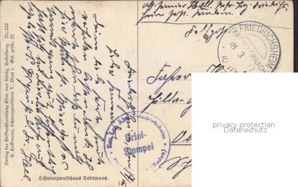 Hoffmann Heinrich Schwarzwaldhaus Todtmoos – Bild 2