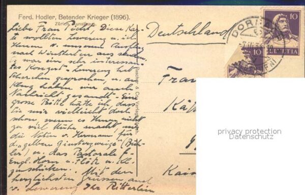 Hodler Ferdinand Betender Krieger – Bild 2