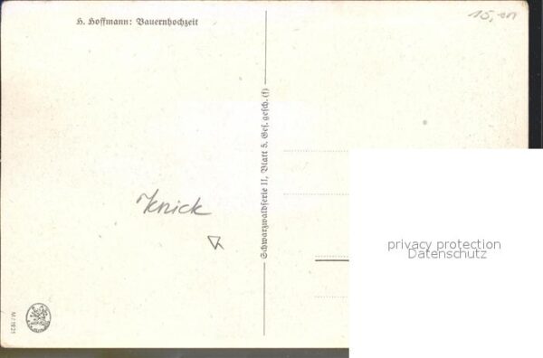 Hoffmann Heinrich Bauernhochzeit Trachten Musikkapelle Tu – Bild 2