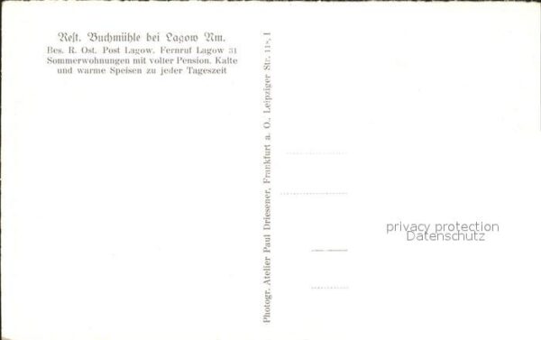 Lagow Ostbrandenburg Buchmühle am See – Bild 2
