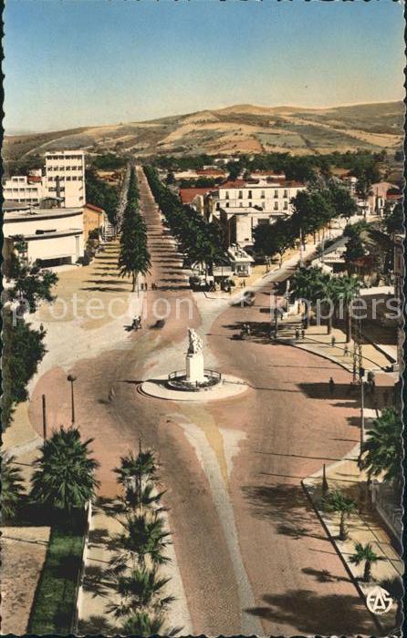 Philippeville Algerien Les Allées Barrot Monument du 3 Zouaves