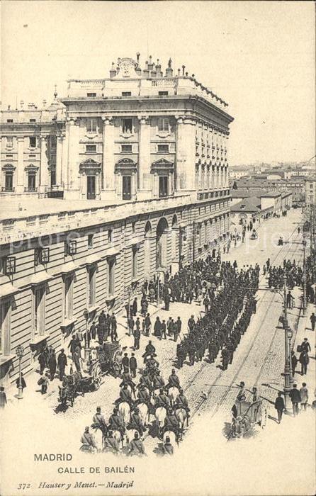 Madrid Spain Calle de Bailen