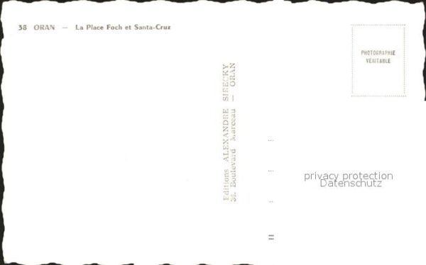 Oran Algerie La Pace Foch et Santa Cruz – Bild 2