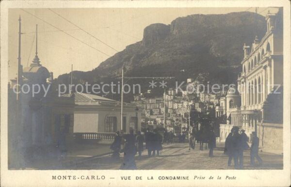 Monte-Carlo Vue de la Condamine Prise de la Poste