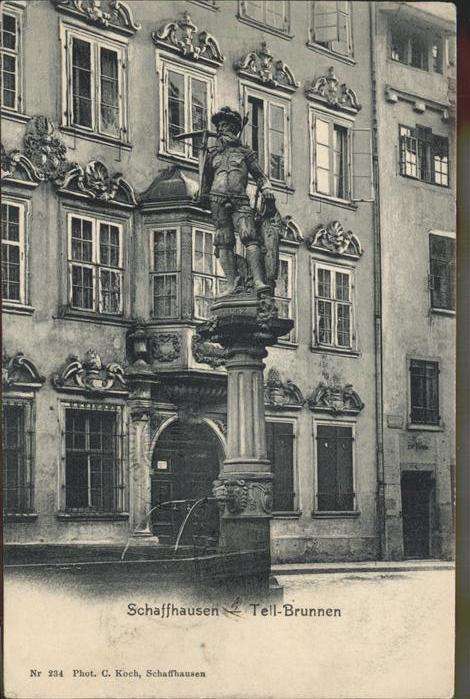 Schaffhausen SH Tell-Brunnen