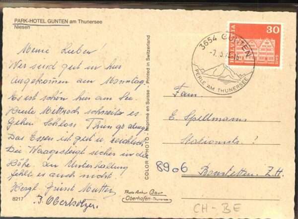 Gunten Park-Hotel Gunten Niesen – Bild 2