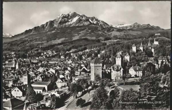 Luzern LU Museggtürme Pilatus