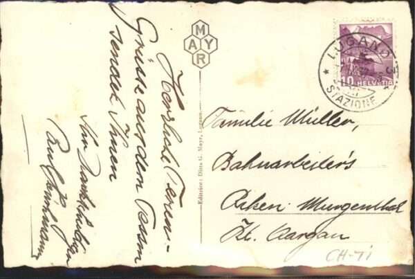 Lugano TI Monte S. Salvatore di notte – Bild 2