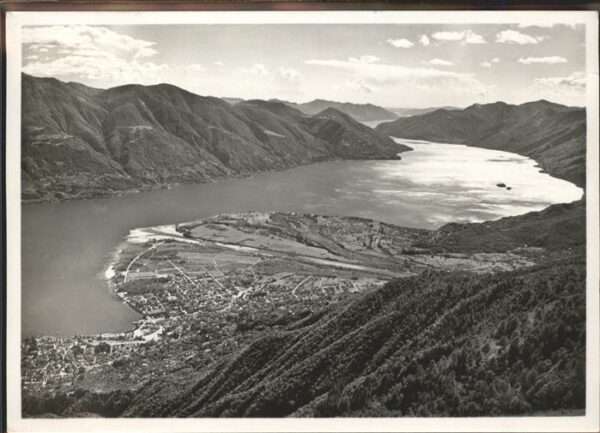Locarno TI Panorama Cardada Delta Lago Maggiore