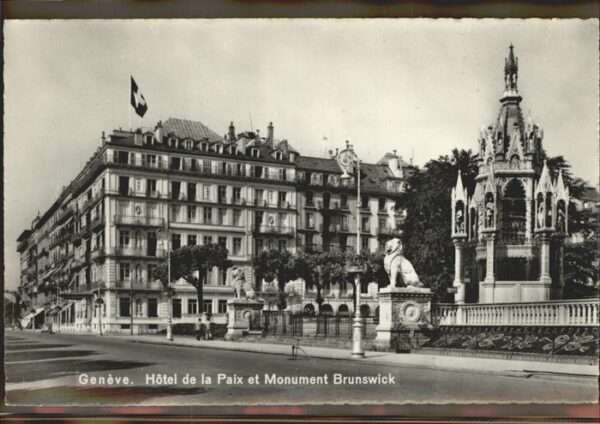 Geneve GE Hotel Paix Monument Brunswick