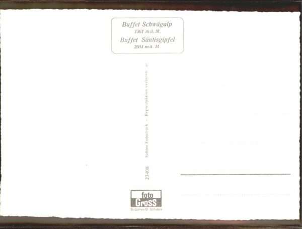 Schwaegalp AR Thierwies Säntis – Bild 2