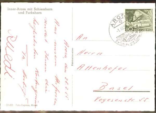 Arosa GR Inner Arosa Schiesshorn Furkahorn – Bild 2