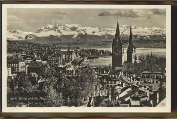 Zuerich Stadt Alpen