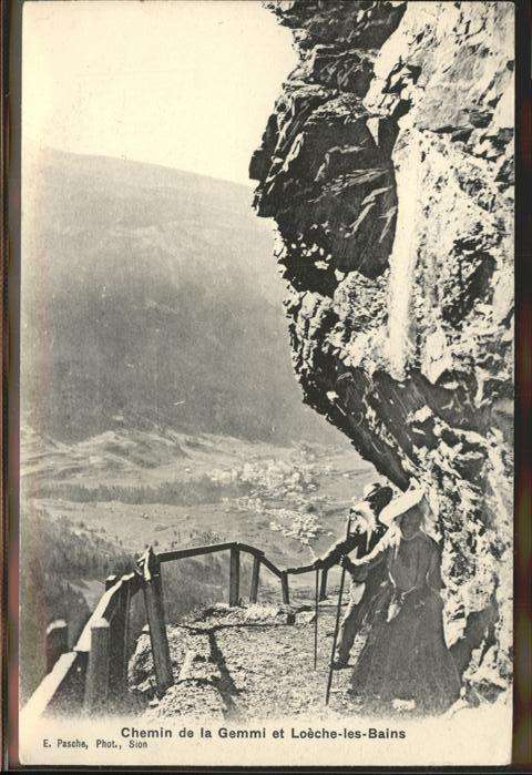 Gemmipass Wallis Cheimin de la Gemmi Loeche les Bains