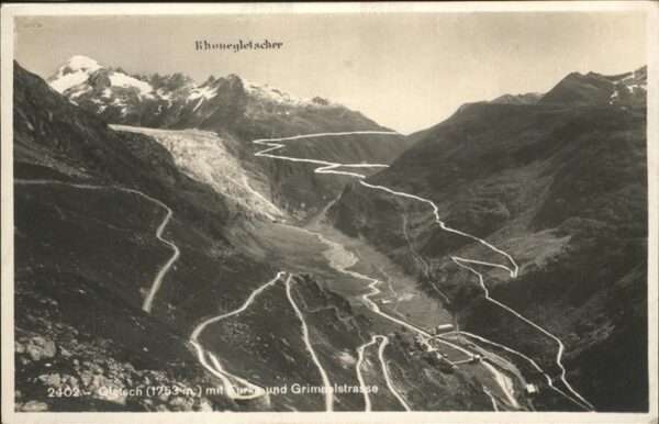 Rhonegletscher Glacier du Rhone Furka Grimselstrasse