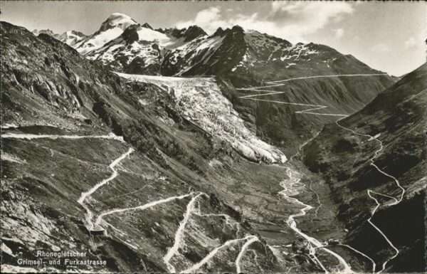 Rhonegletscher Glacier du Rhone Grimsel- und Furkastrasse