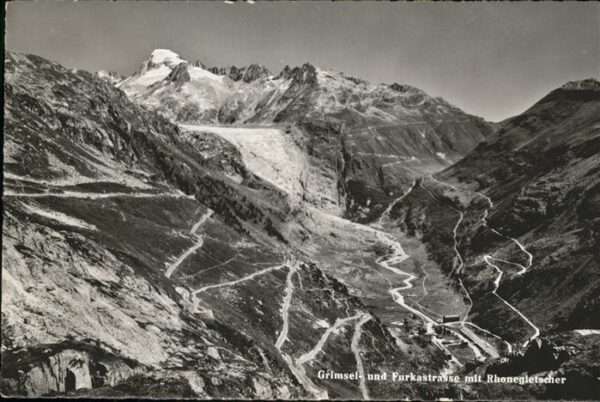 Rhonegletscher Glacier du Rhone Grimsel- und Furkastrasse