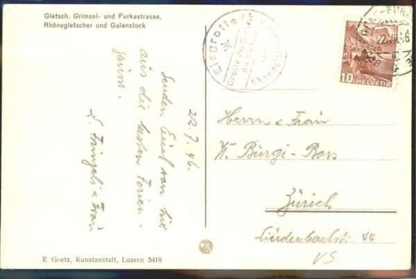 Grimsel Pass Furkastrasse Rhonegletscher Galenstock – Bild 2