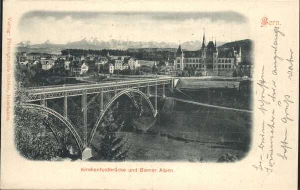 Bern BE Kirchenfeldbrücke Berner Alpen
