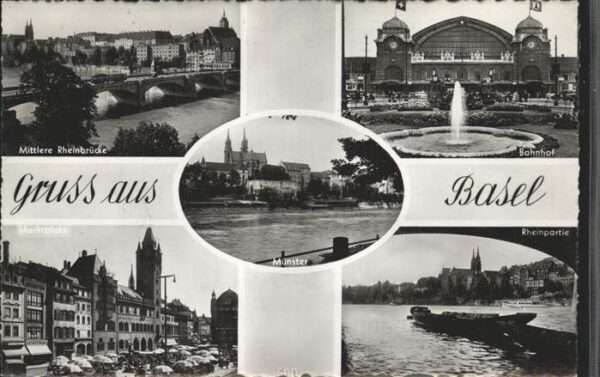 Basel BS Bahnhof Mittlere Rheinbrücke Münster
