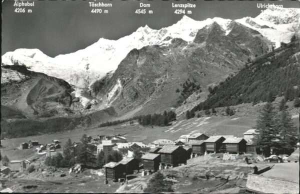 Saas-Fee Fee-Gletscher Alphubel Dom