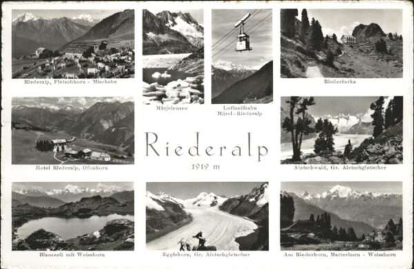 Riederalp Märjelensee Luftseilbahn Hotel Riederal