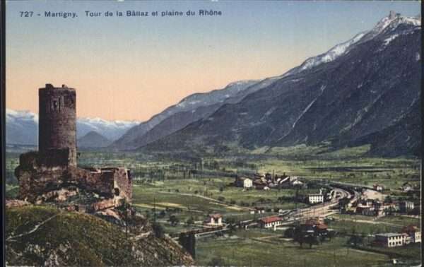 Martigny VS Tour de la Batiaz plaine du rhone