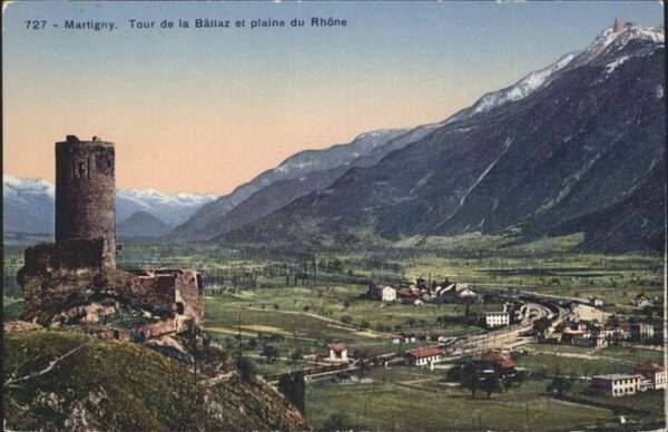 Martigny VS Tour de la Batiaz plaine du rhone