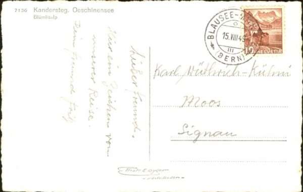 Kandersteg BE Oeschinensee Blümlisalp – Bild 2