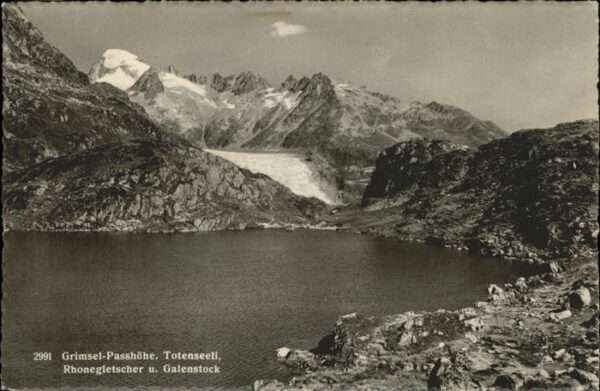 Grimsel Pass Passhöhe Totenseeli Rhonegletscher Gale
