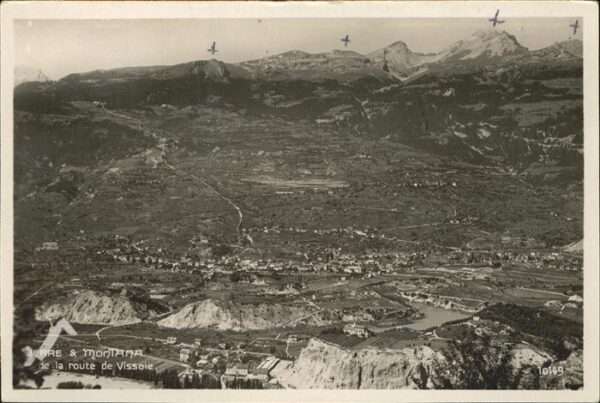 Sierre VS Montana de la route de Vissoie