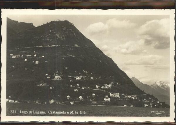 Castagnola Lago di Lugano M.te Br