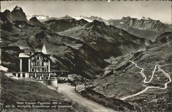 Klausenpass Hotel Klausenpasshöhe Windgälle Sustenh