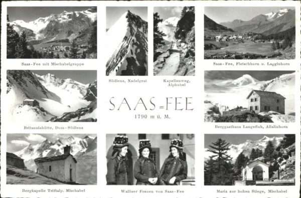 Saas-Fee Fletschhorn Mischabelgruppe Walliser Fr