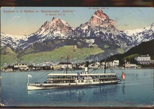 Brunnen SZ Mythen Salondampfer Schiller