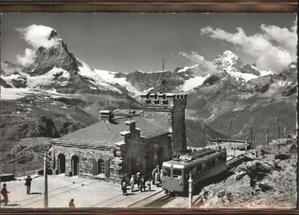 Zermatt VS Station Gornergrat Matterhorn Hochbahn