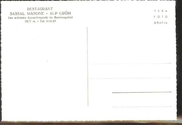 Alp Gruem Restaurant Sassal Masone Berninagebiet – Bild 2