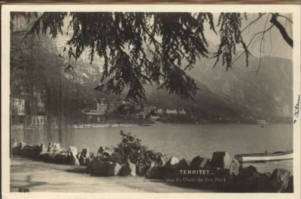 Territet Vue du Quai de Bon Port