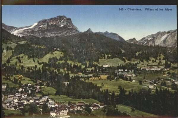 Chesieres Villars et les Alpes