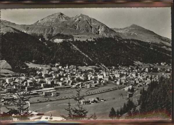 Davos GR Davos_Platz mit Schatzalp Schiahorn und