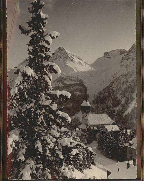 Arosa GR Blick gegen den Maienfelder Furka