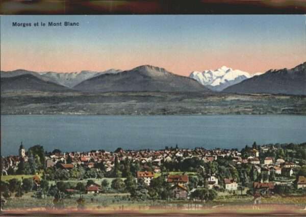 Morges Panorama Lac Leman Mont Blanc