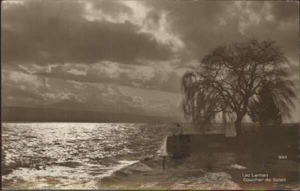 Lac Leman Genfersee Coucher de Soleil