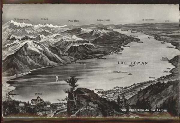 Montreux VD Panorama du Lac Leman
