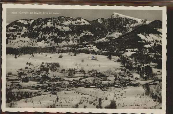 Gryon Vue generale panorama en hiver pris en