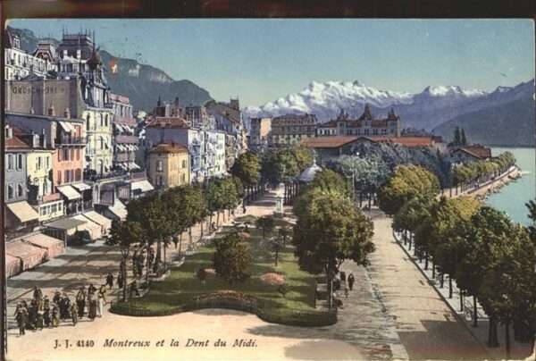 Montreux VD Montreux et Dents du Midi Wallis Lac Le
