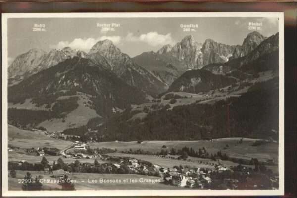 Chateau-d Oex Les Bossons et les Granges Rubli Rocher