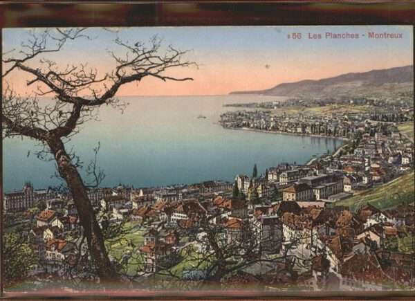 Montreux VD Vue partielle Les Planches Lac Leman