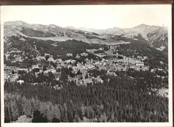 Arosa GR Panorama Blick vom Schafrücken Graubünd