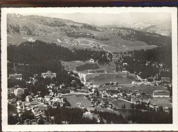 Arosa GR Teilansicht See Graubünden